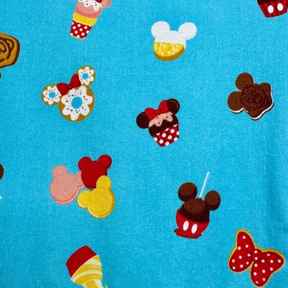 DISNEY PARKS Mickey Minnie Snacks Dress Girls L 12 Disney Dress Shop Food Icons - Picture 7 of 10